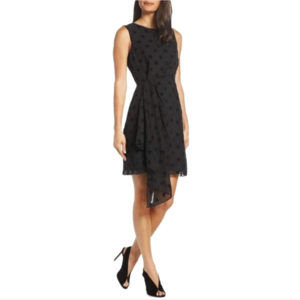 Black polka dot dress XS/S